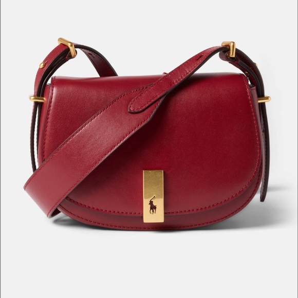 Polo Ralph Lauren Handbags - Polo Ralph Lauren Polo ID Calfskin Mini Saddle Bag